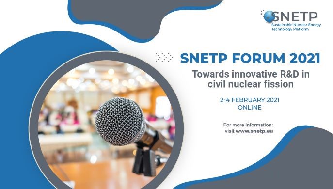 Próxima celebración del FORO 2021 de la plataforma de tecnología en energía nuclear sostenible (SNETP)
