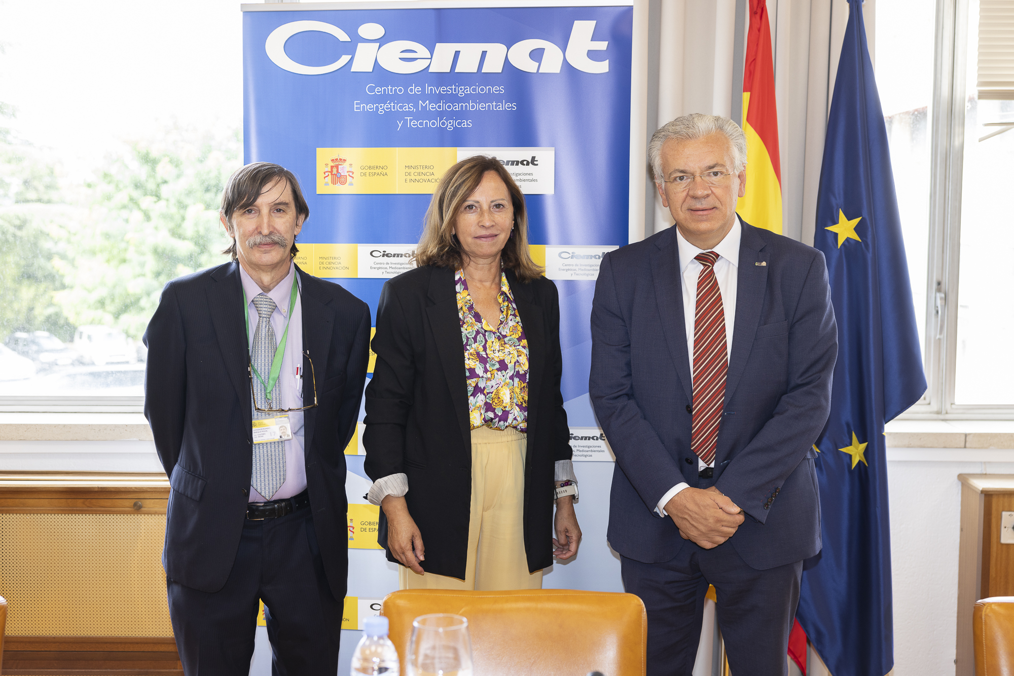 El presidente de Ceiden y consejero del CSN, Javier Dies, mantiene un encuentro con la directora general del CIEMAT, Yolanda Benito
