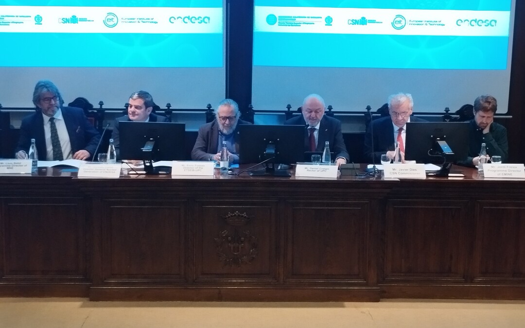 Celebración del Acto académico de la edición XIII del Máster en Ingeniería Nuclear y el Máster Europeo en Energía Nuclear de la UPC-ETSEIB en Barcelona.