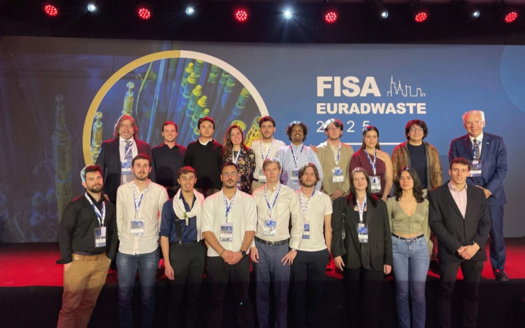 Alumnos del máster europeo en ingeniería nuclear impartido en la Universidad Politécnica de Cataluña asisten al congreso FISA -EURADWASTE