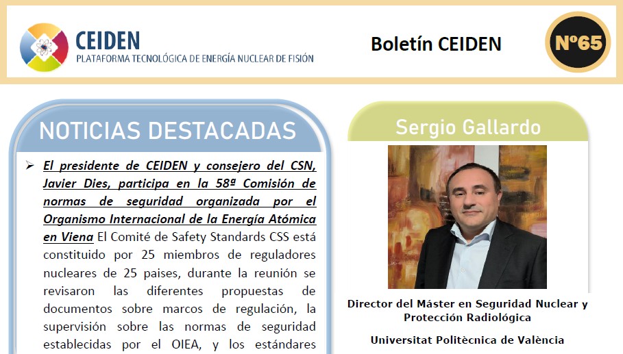 Publicación del boletín número 65 de CEIDEN